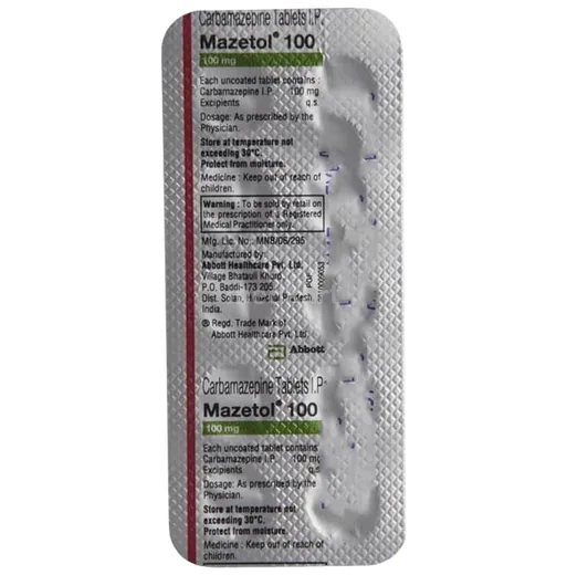 mazetol 100mg tablet 10's